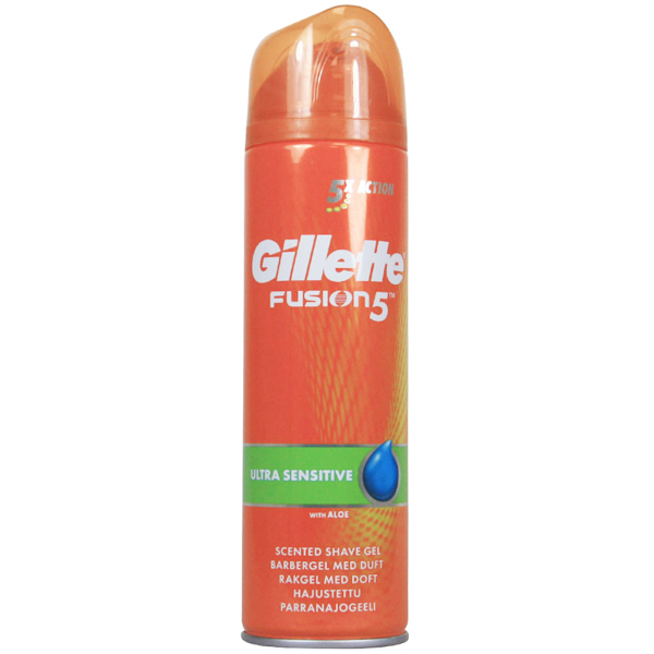 Gillette Fusion 5 shave gel - Ultra sensitive aloe 200 ml.